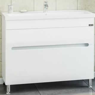 Тумба под раковину СанТа Лондон 224009л 100см белый